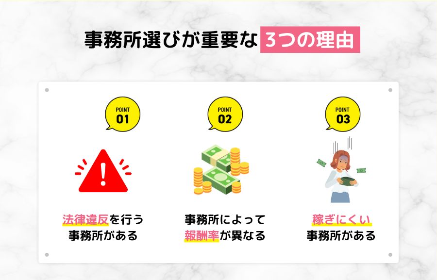 チャットレディの事務所選びが大事な3つの理由